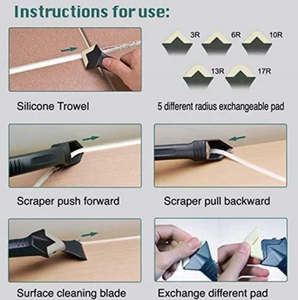Glass Glue Angle Scraper