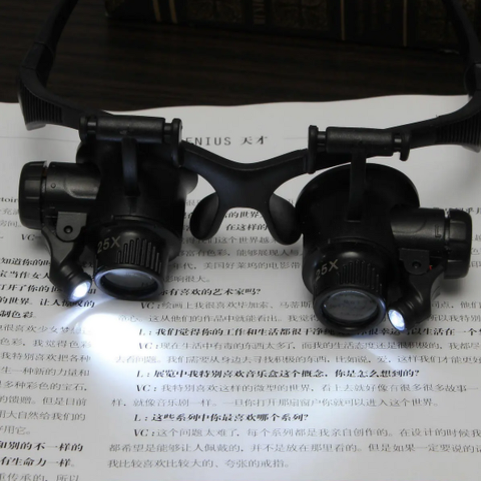 Magnifying Glasses With Light Best LED Lamp For Jewellers Loupe And Reading Spectacles Magnifier