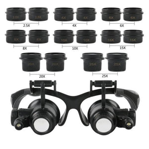 Magnifying Glasses With Light Best LED Lamp For Jewellers Loupe And Reading Spectacles Magnifier