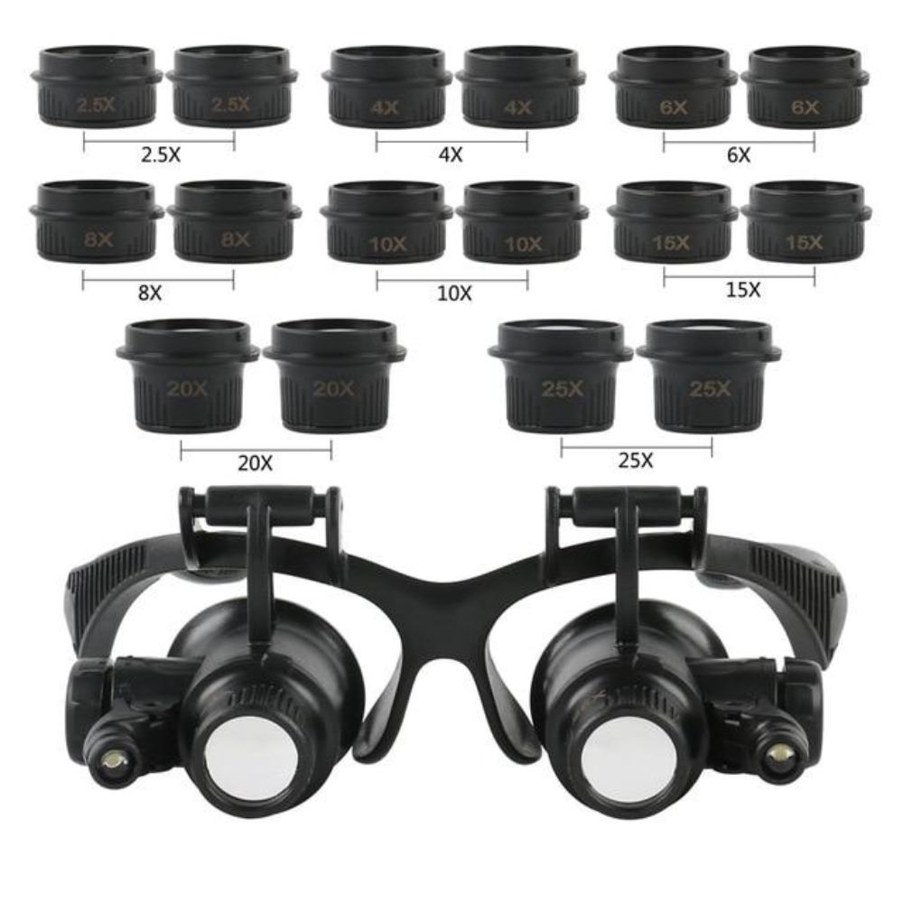 Magnifying Glasses With Light Best LED Lamp For Jewellers Loupe And Reading Spectacles Magnifier